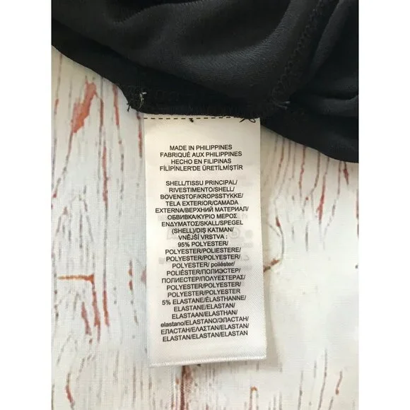 Lauren Ralph Lauren Black Ruched Side Dress Size 8 - Picture 6 of 7